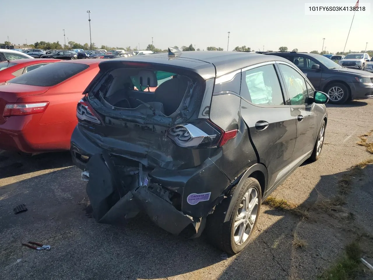 2019 Chevrolet Bolt Ev Lt VIN: 1G1FY6S03K4138218 Lot: 70970374