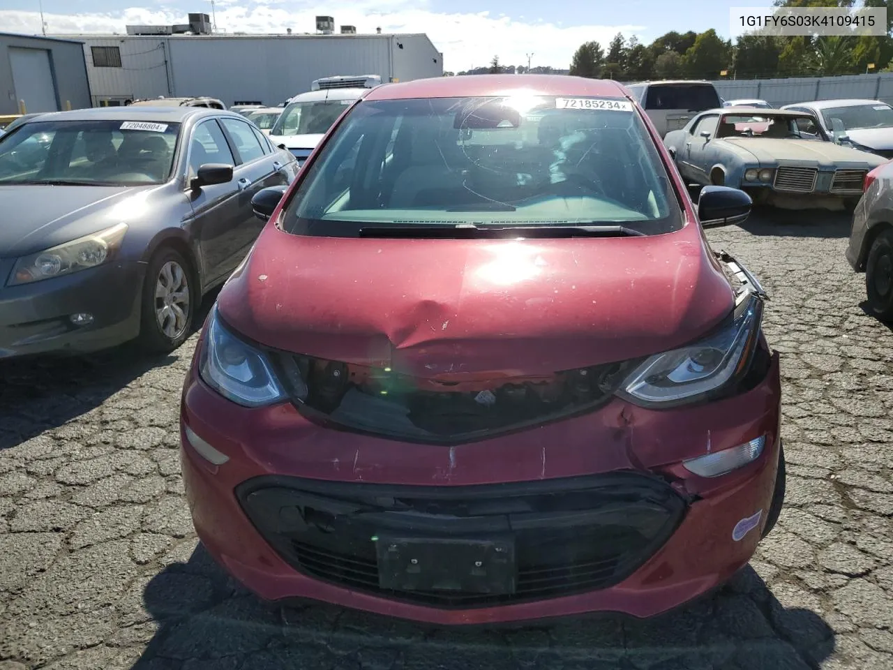 2019 Chevrolet Bolt Ev Lt VIN: 1G1FY6S03K4109415 Lot: 72185284