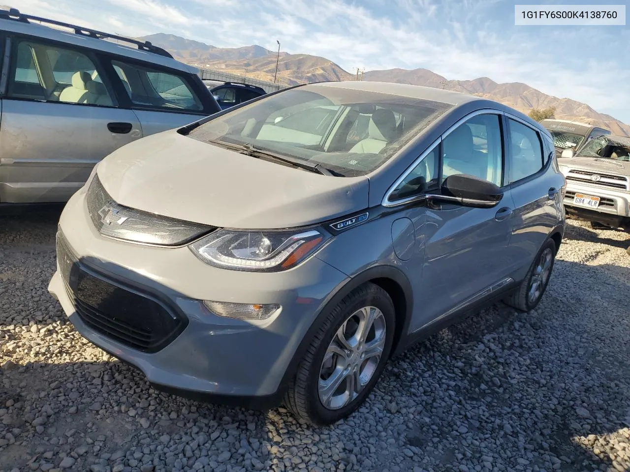 1G1FY6S00K4138760 2019 Chevrolet Bolt Ev Lt