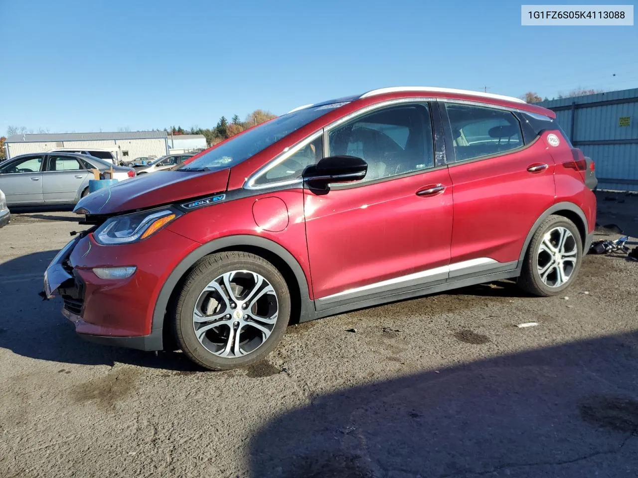 2019 Chevrolet Bolt Ev Premier VIN: 1G1FZ6S05K4113088 Lot: 77751354