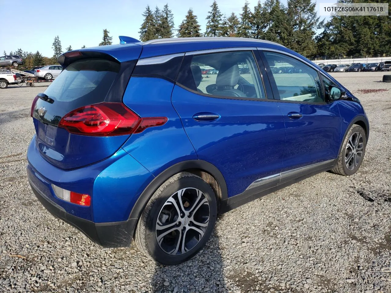 2019 Chevrolet Bolt Ev Premier VIN: 1G1FZ6S06K4117618 Lot: 78094194