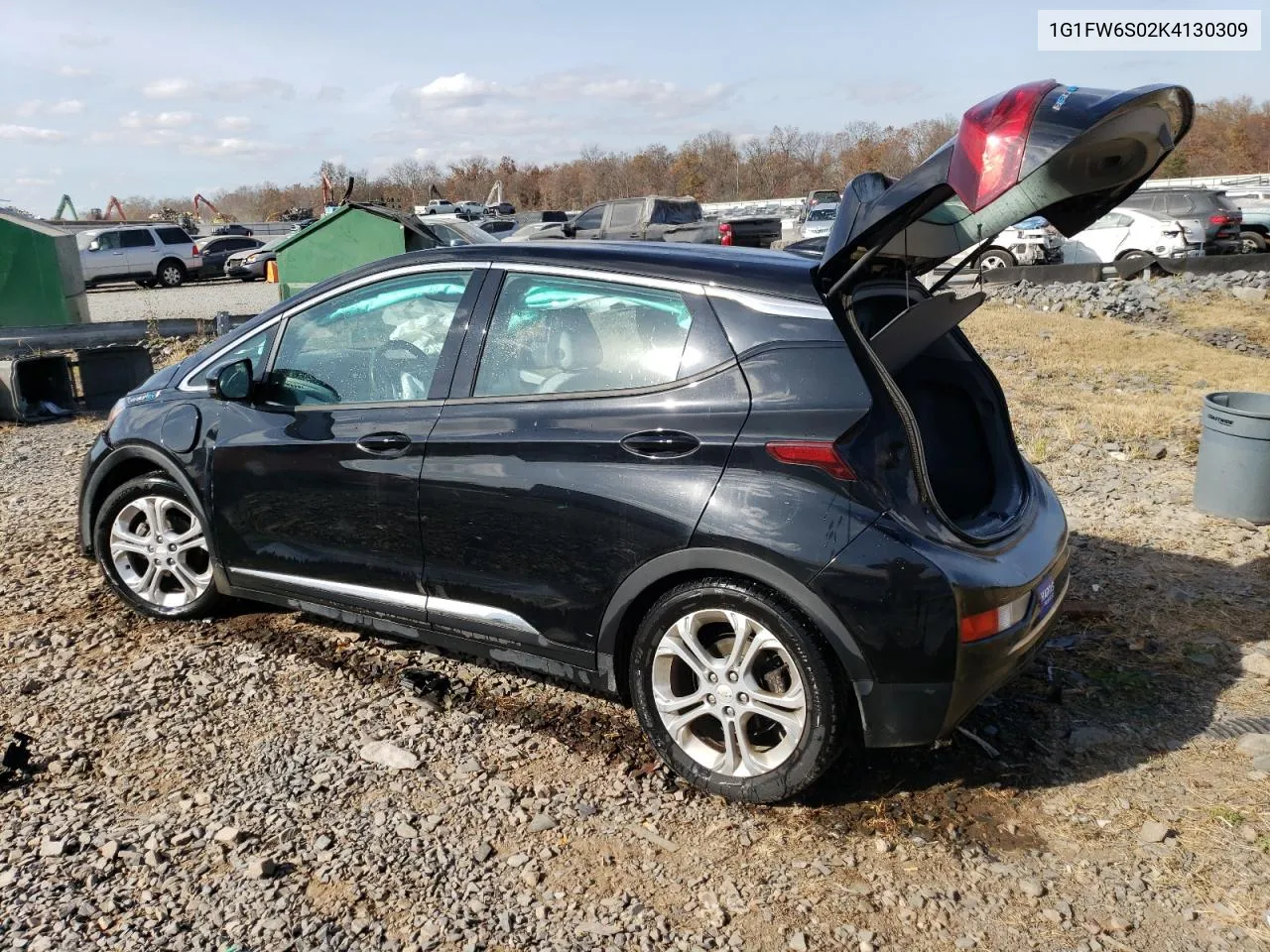 2019 Chevrolet Bolt Ev Lt VIN: 1G1FW6S02K4130309 Lot: 78788324