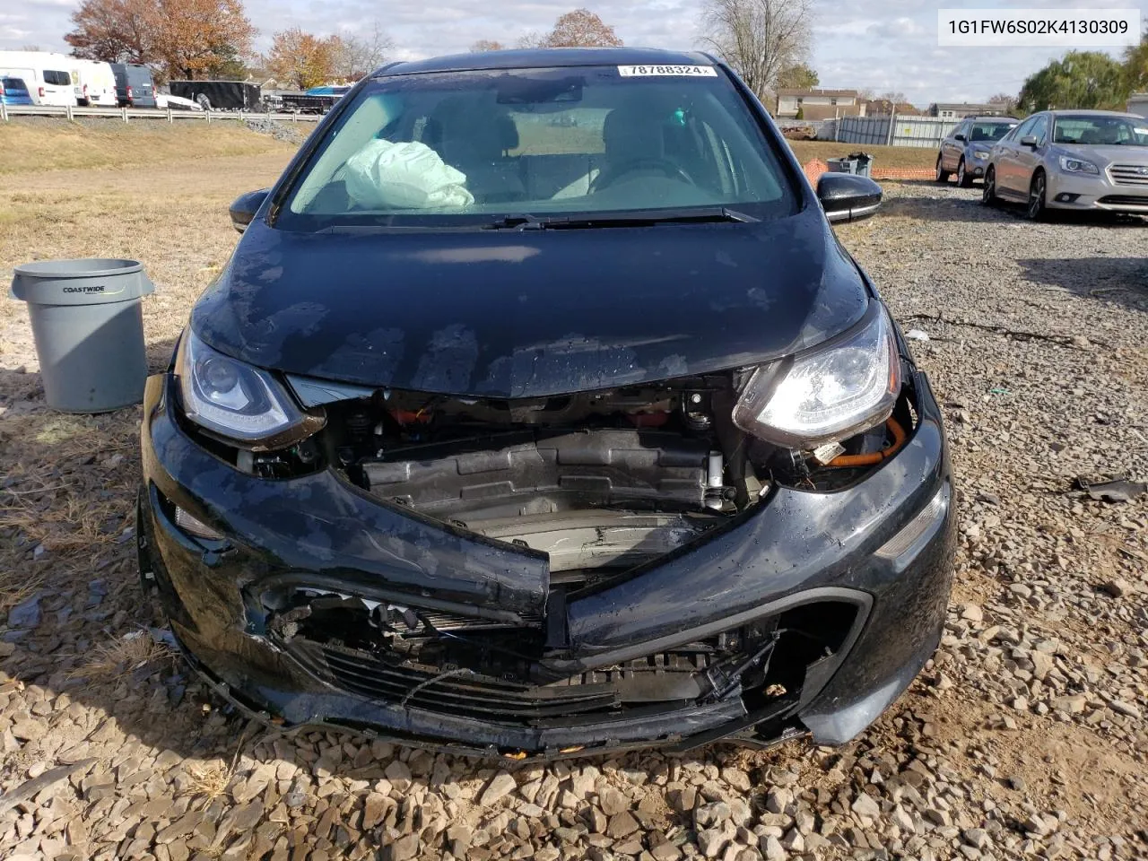 2019 Chevrolet Bolt Ev Lt VIN: 1G1FW6S02K4130309 Lot: 78788324