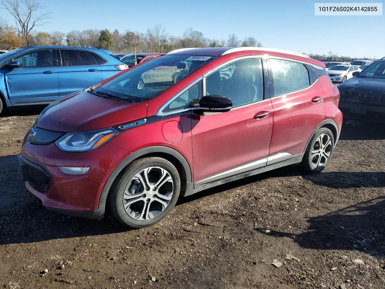 2019 Chevrolet Bolt Ev Premier VIN: 1G1FZ6S02K4142855 Lot: 78984014