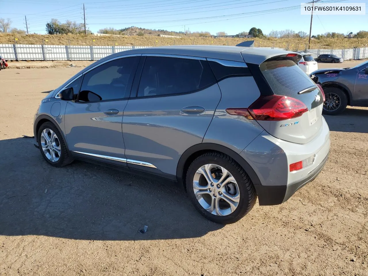 2019 Chevrolet Bolt Ev Lt VIN: 1G1FW6S01K4109631 Lot: 80735434