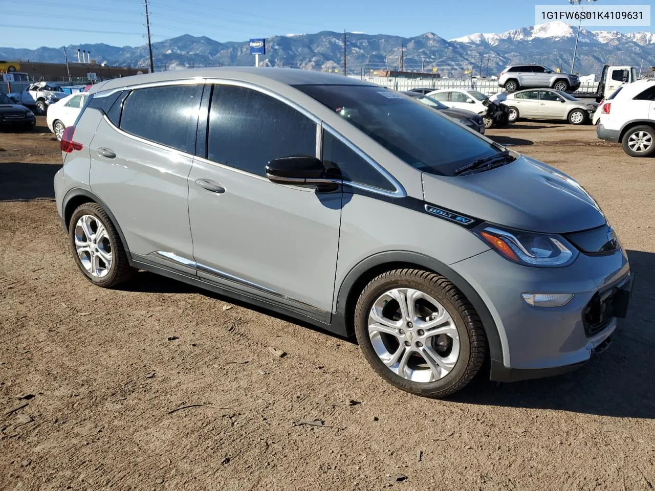 2019 Chevrolet Bolt Ev Lt VIN: 1G1FW6S01K4109631 Lot: 80735434