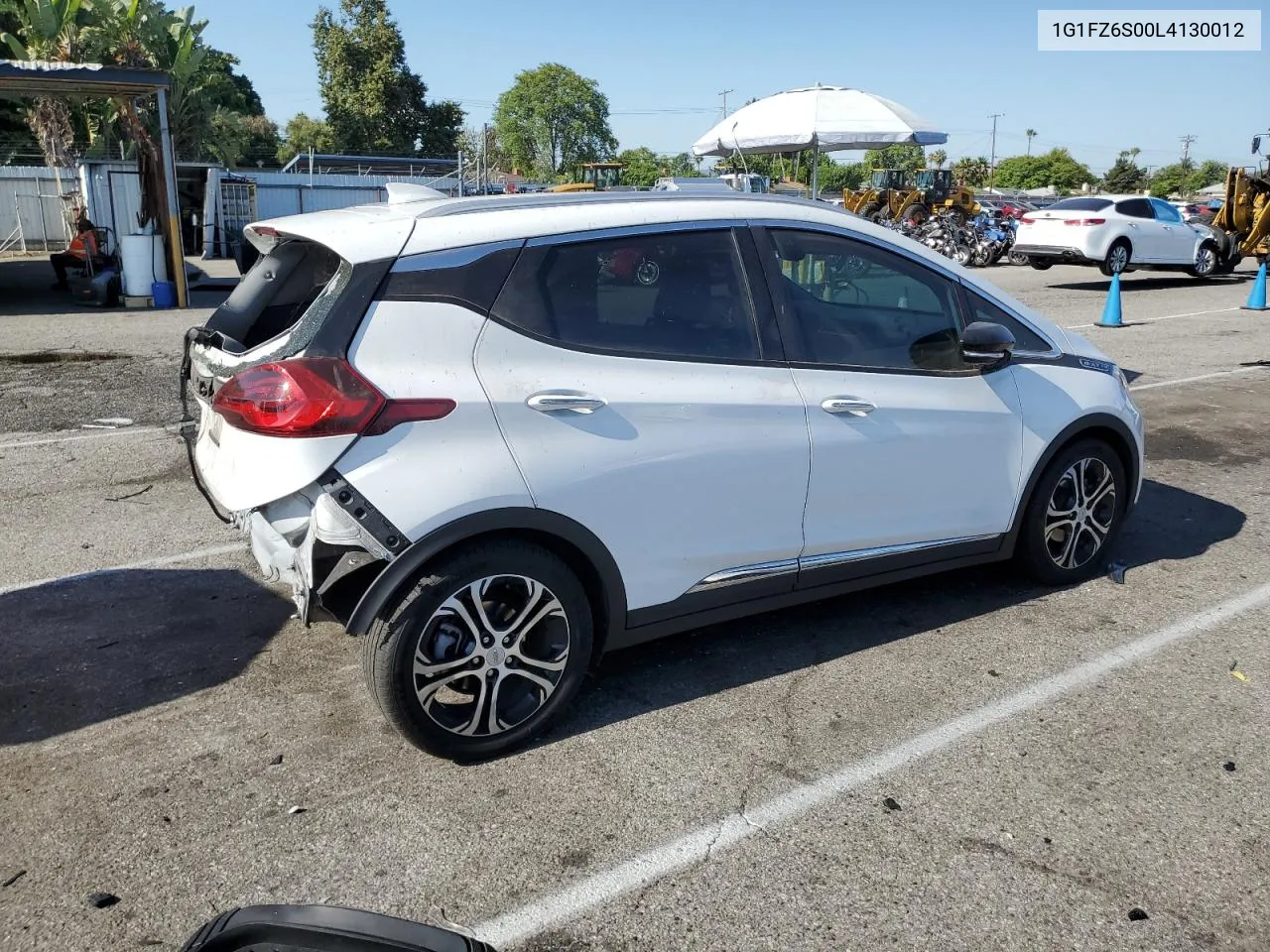 2020 Chevrolet Bolt Ev Premier VIN: 1G1FZ6S00L4130012 Lot: 63319404