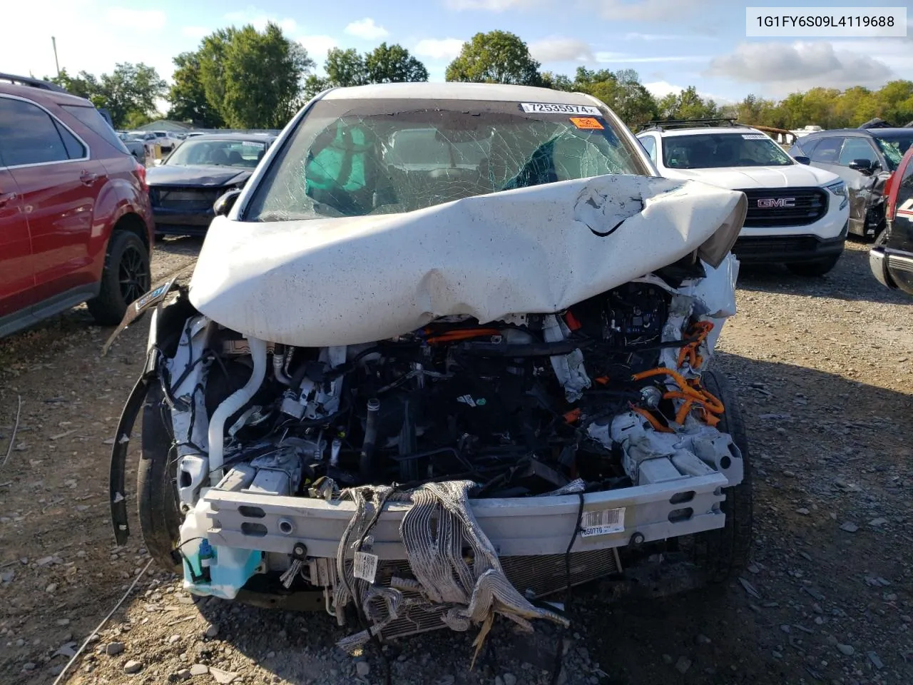 2020 Chevrolet Bolt Ev Lt VIN: 1G1FY6S09L4119688 Lot: 72535974