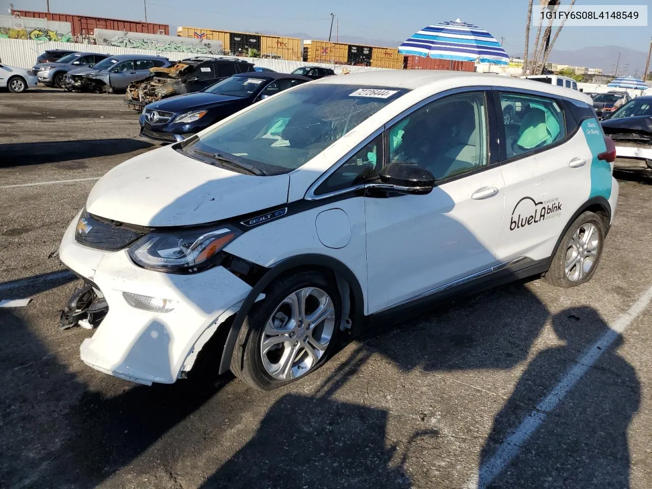 2020 Chevrolet Bolt Ev Lt VIN: 1G1FY6S08L4148549 Lot: 72726444