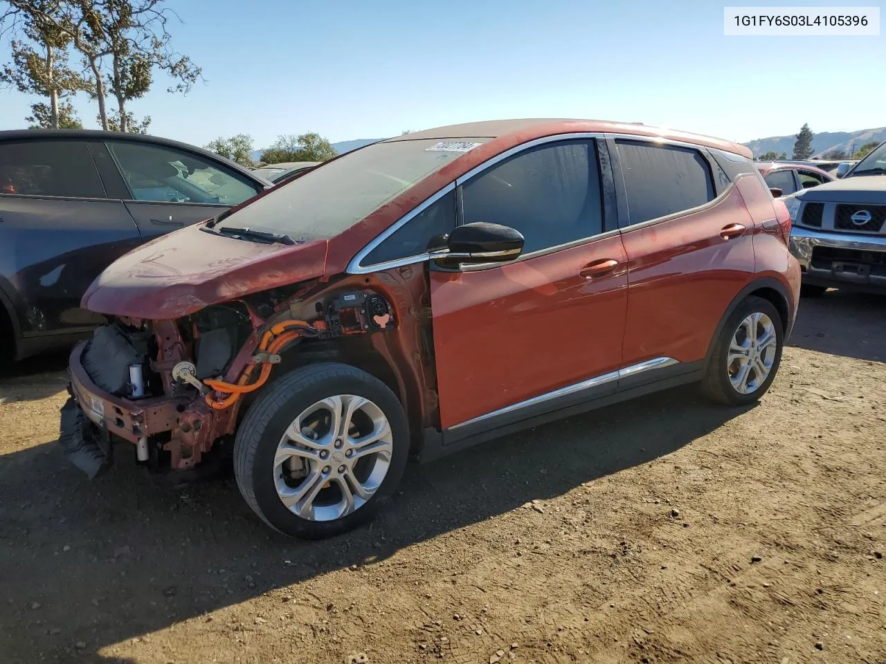 2020 Chevrolet Bolt Ev Lt VIN: 1G1FY6S03L4105396 Lot: 73027784