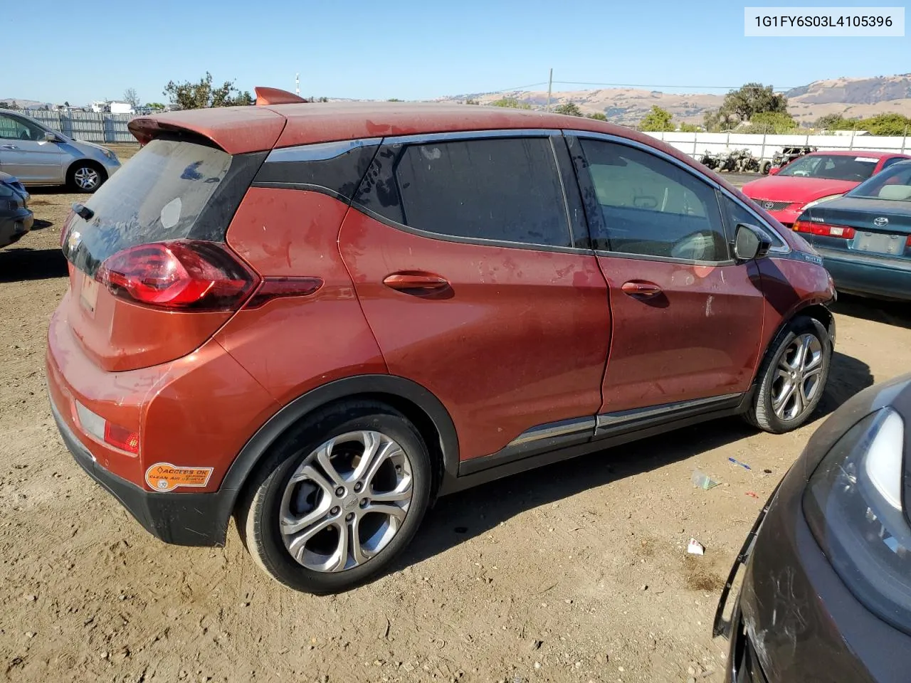 2020 Chevrolet Bolt Ev Lt VIN: 1G1FY6S03L4105396 Lot: 73027784