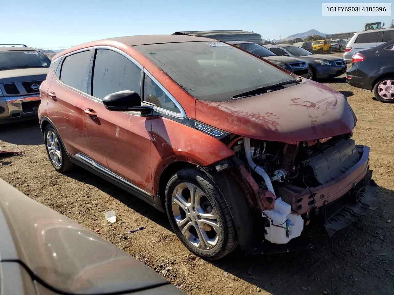 2020 Chevrolet Bolt Ev Lt VIN: 1G1FY6S03L4105396 Lot: 73027784