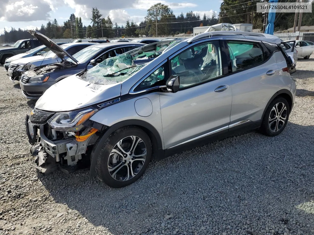 2020 Chevrolet Bolt Ev Premier VIN: 1G1FZ6S04L4109521 Lot: 73393344