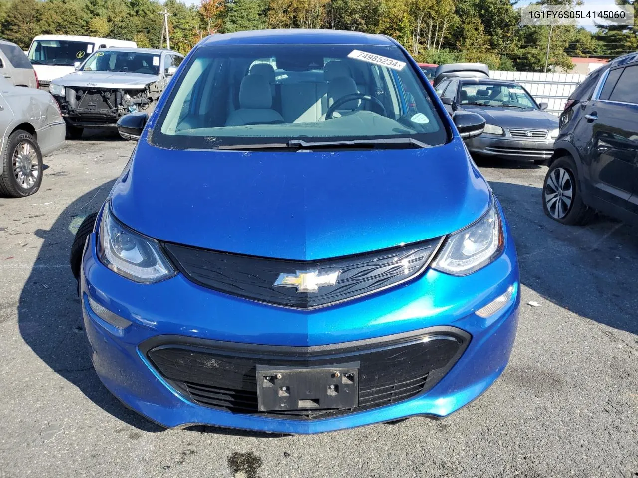 2020 Chevrolet Bolt Ev Lt VIN: 1G1FY6S05L4145060 Lot: 74985234