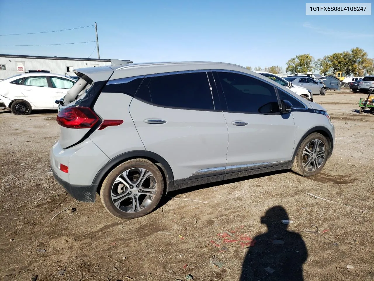 2020 Chevrolet Bolt Ev Premier VIN: 1G1FX6S08L4108247 Lot: 76088104