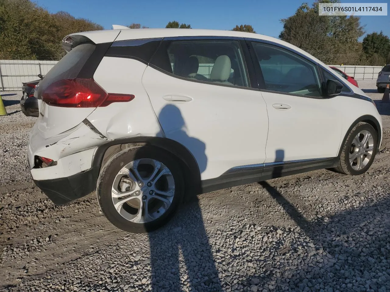 2020 Chevrolet Bolt Ev Lt VIN: 1G1FY6S01L4117434 Lot: 76990484