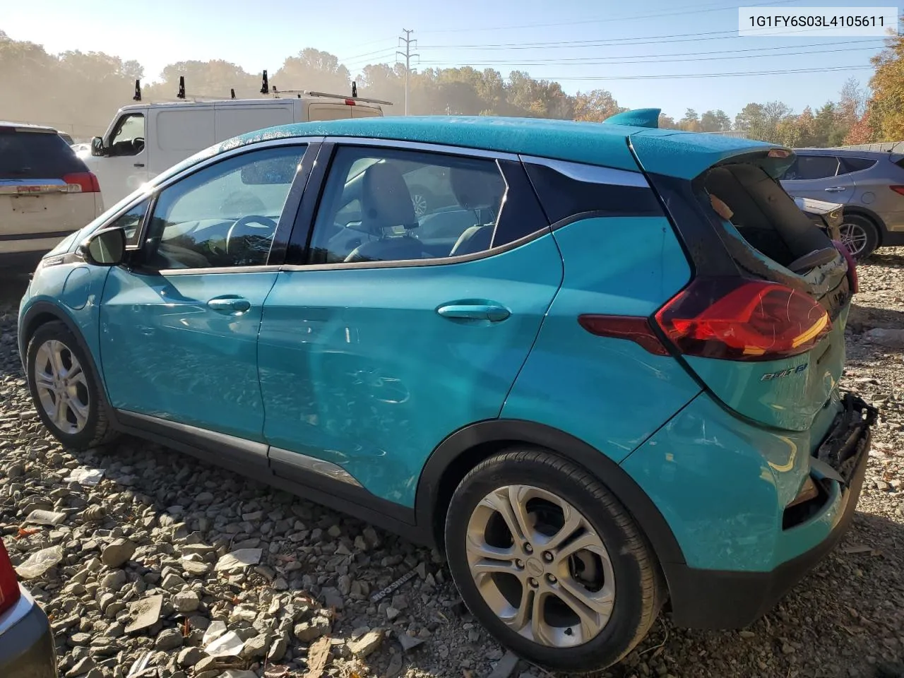 1G1FY6S03L4105611 2020 Chevrolet Bolt Ev Lt