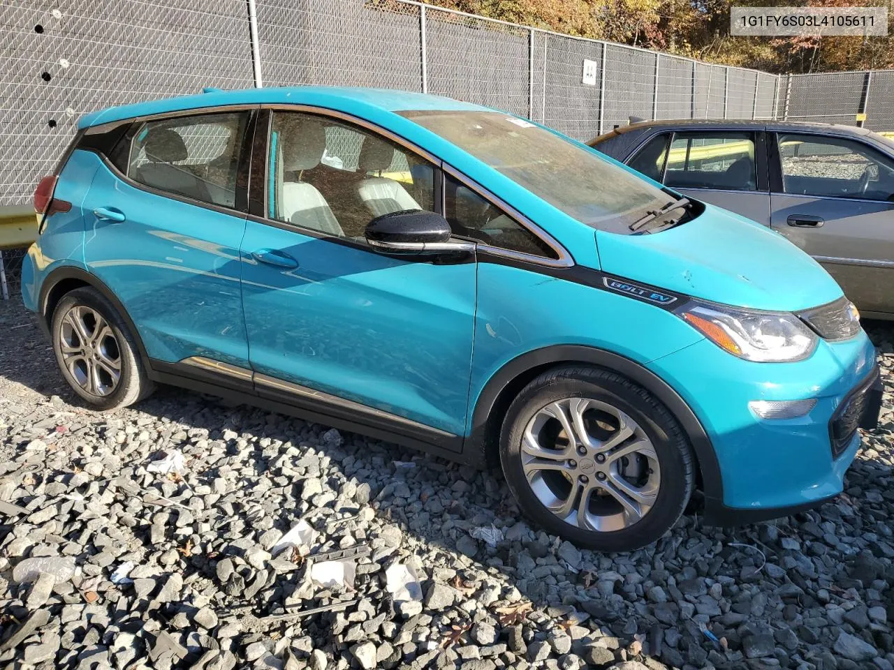 2020 Chevrolet Bolt Ev Lt VIN: 1G1FY6S03L4105611 Lot: 77607044