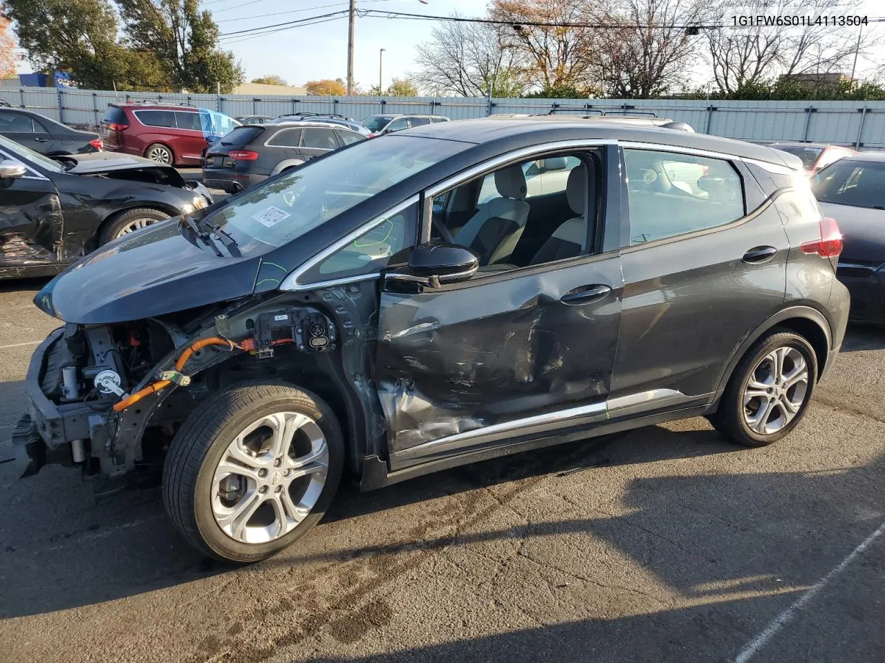 2020 Chevrolet Bolt Ev Lt VIN: 1G1FW6S01L4113504 Lot: 78497274