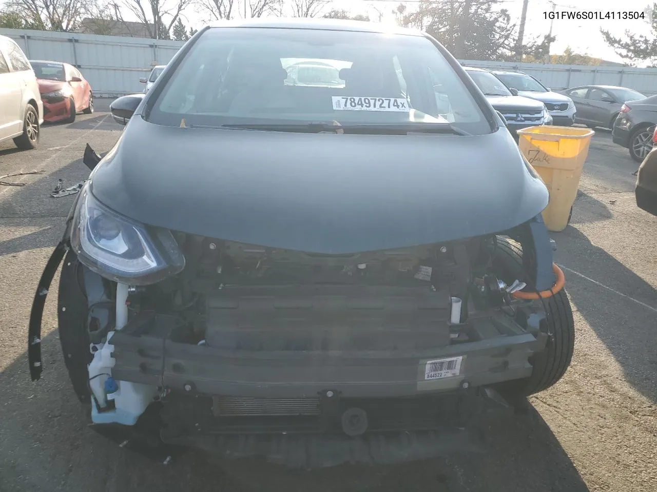 2020 Chevrolet Bolt Ev Lt VIN: 1G1FW6S01L4113504 Lot: 78497274