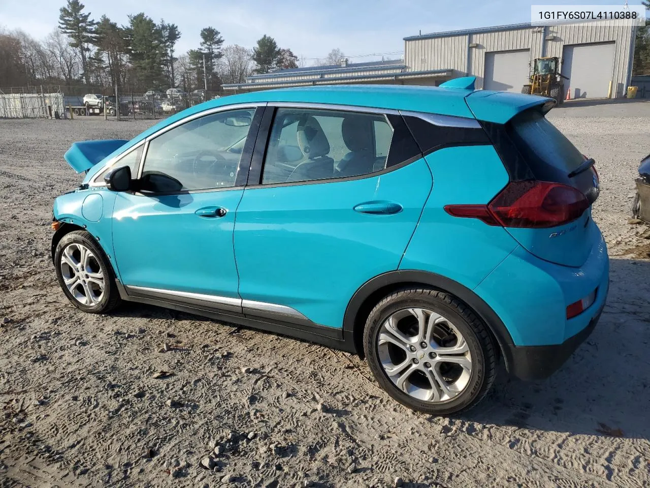 2020 Chevrolet Bolt Ev Lt VIN: 1G1FY6S07L4110388 Lot: 79435224