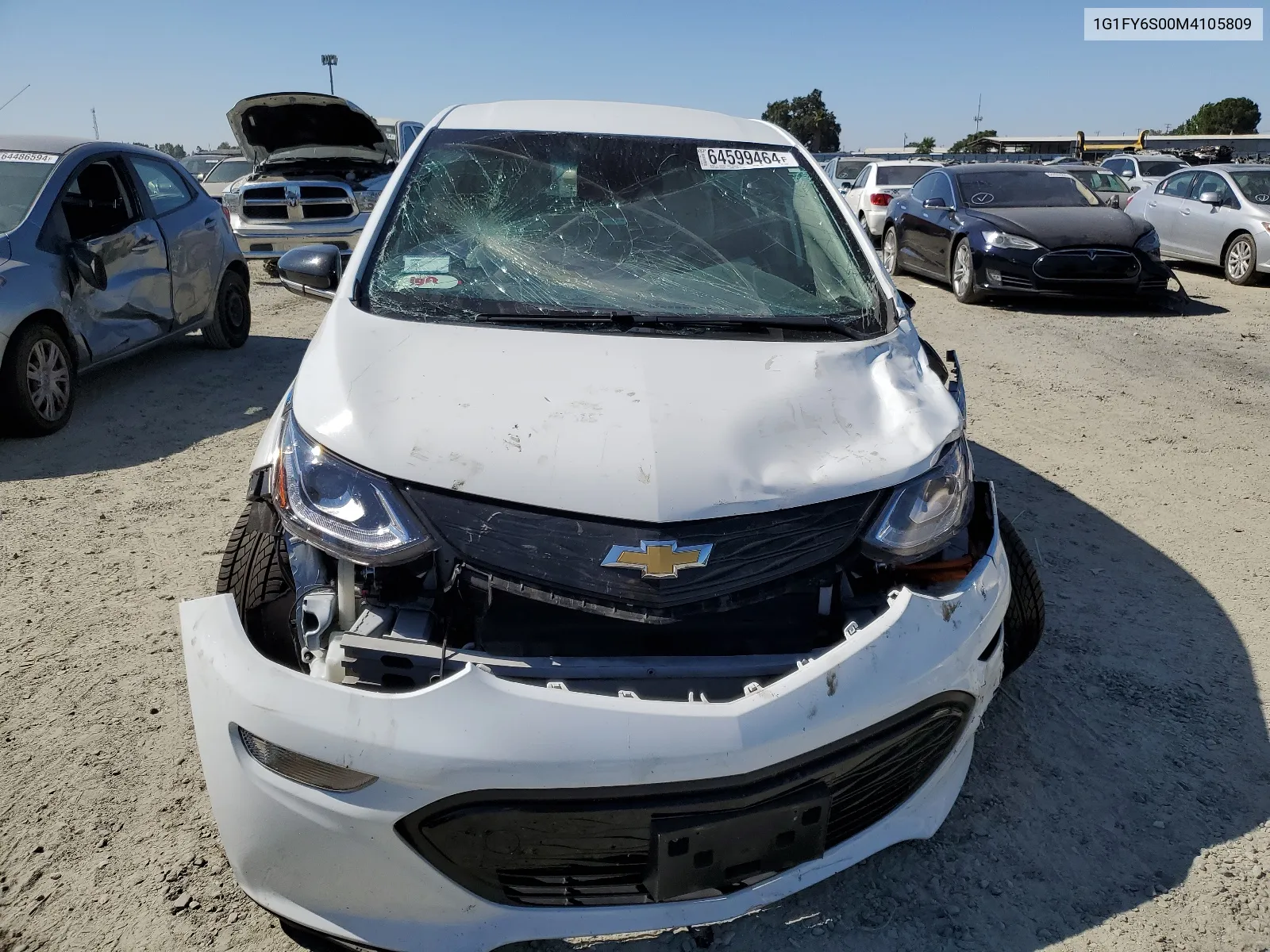 2021 Chevrolet Bolt Ev Lt VIN: 1G1FY6S00M4105809 Lot: 64599464