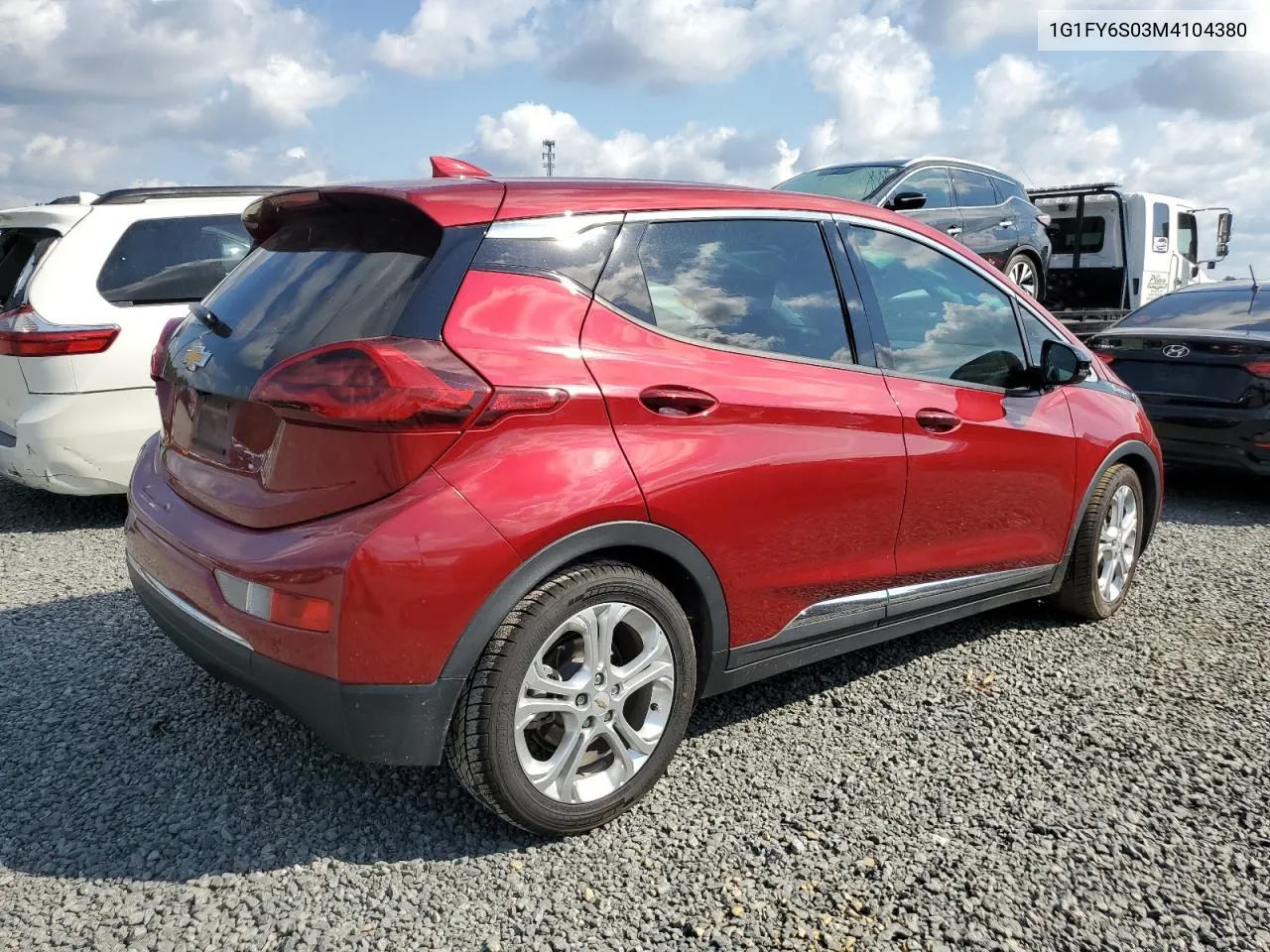 2021 Chevrolet Bolt Ev Lt VIN: 1G1FY6S03M4104380 Lot: 76083614