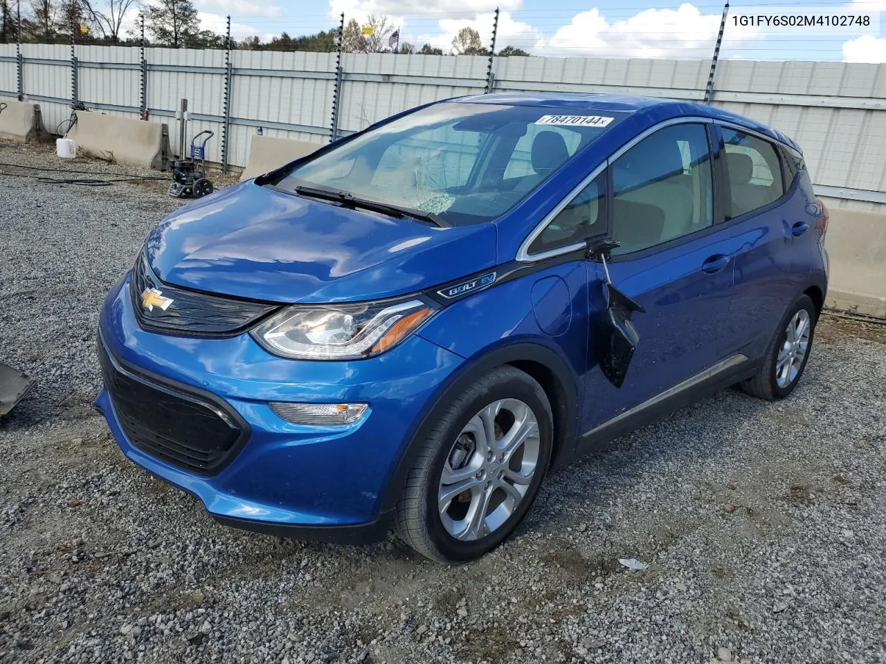 1G1FY6S02M4102748 2021 Chevrolet Bolt Ev Lt