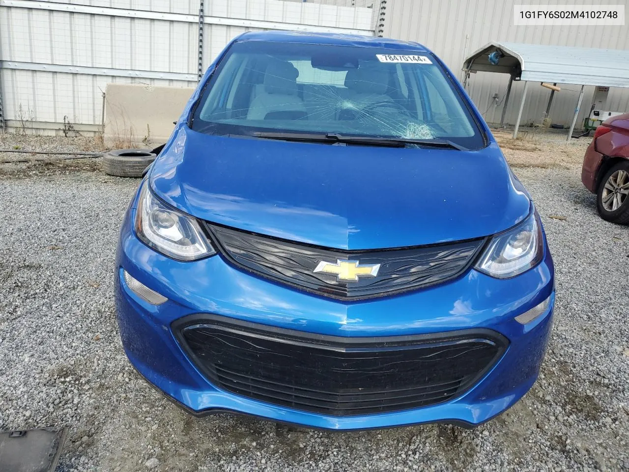 2021 Chevrolet Bolt Ev Lt VIN: 1G1FY6S02M4102748 Lot: 78470144