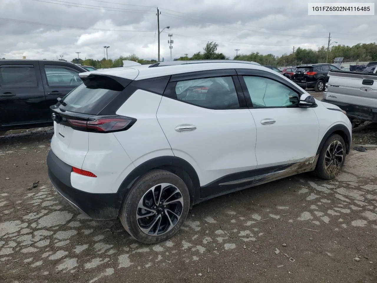 2022 Chevrolet Bolt Euv Premier VIN: 1G1FZ6S02N4116485 Lot: 72571254