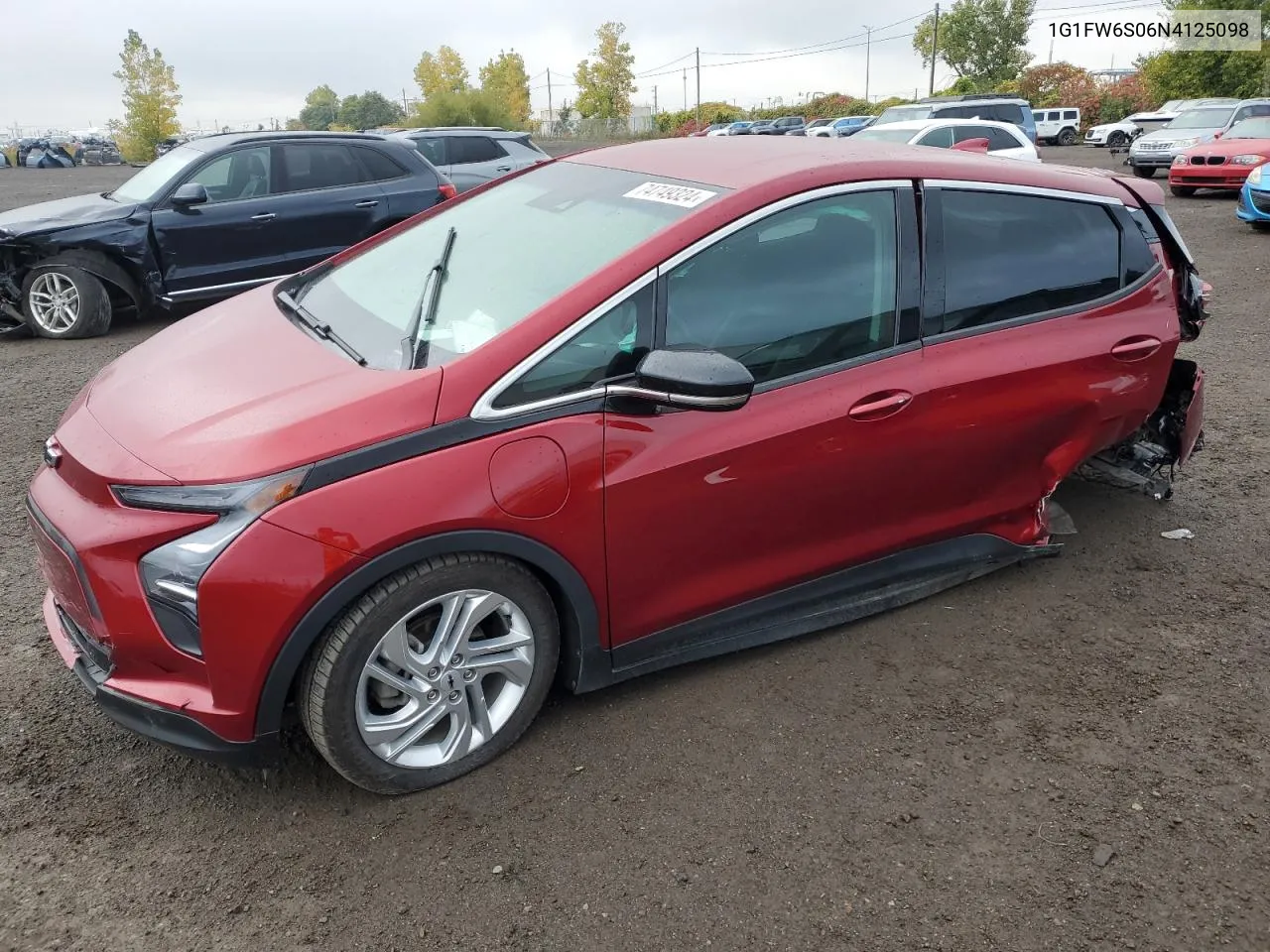 2022 Chevrolet Bolt Ev 1Lt VIN: 1G1FW6S06N4125098 Lot: 74749324