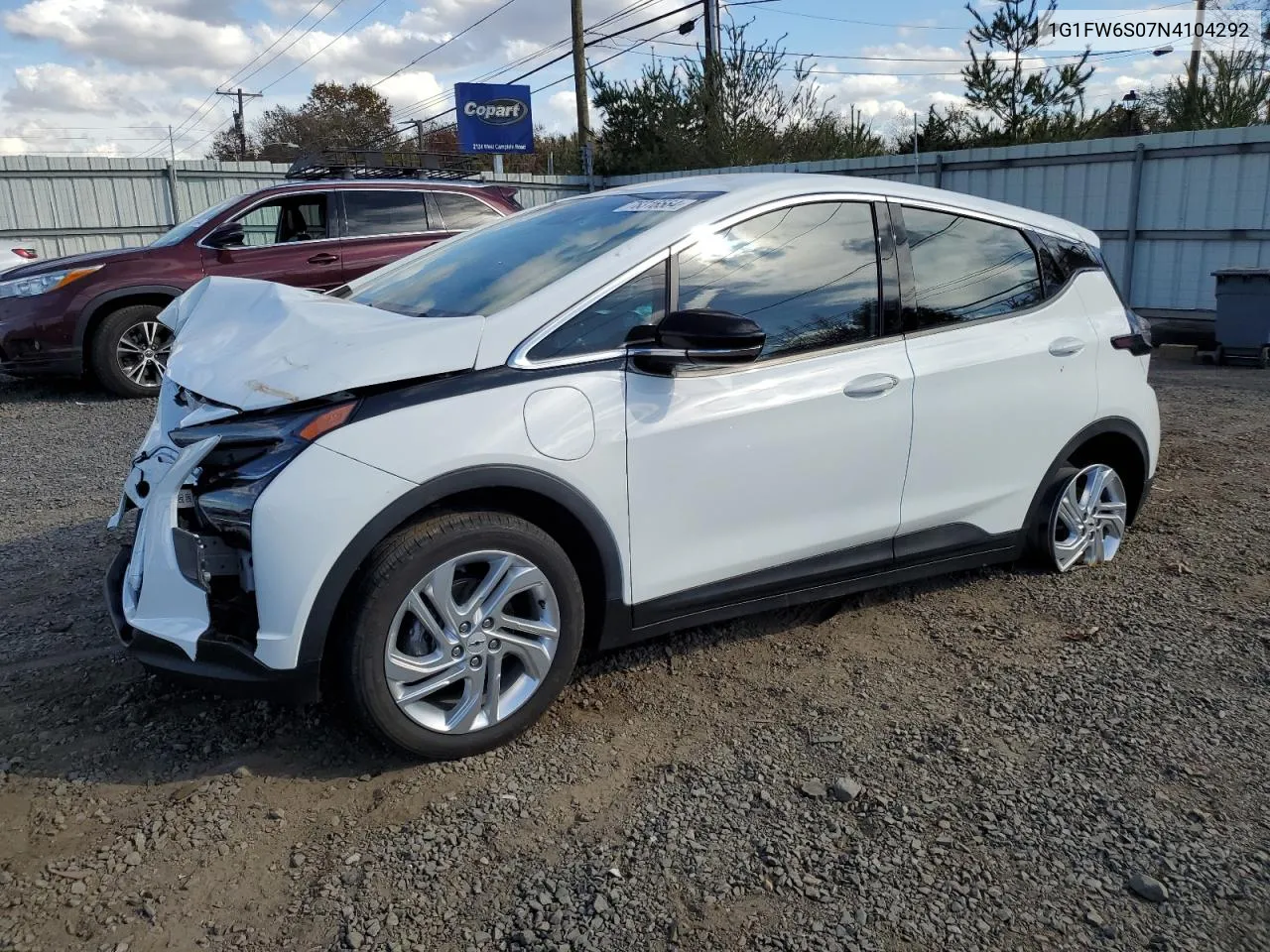 2022 Chevrolet Bolt Ev 1Lt VIN: 1G1FW6S07N4104292 Lot: 78316564