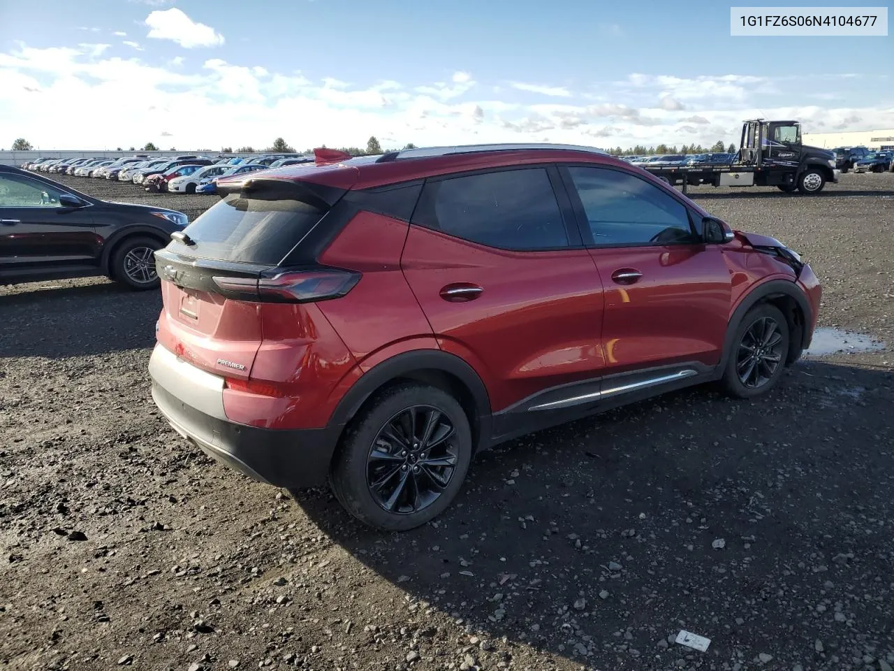 2022 Chevrolet Bolt Euv Premier VIN: 1G1FZ6S06N4104677 Lot: 80637234