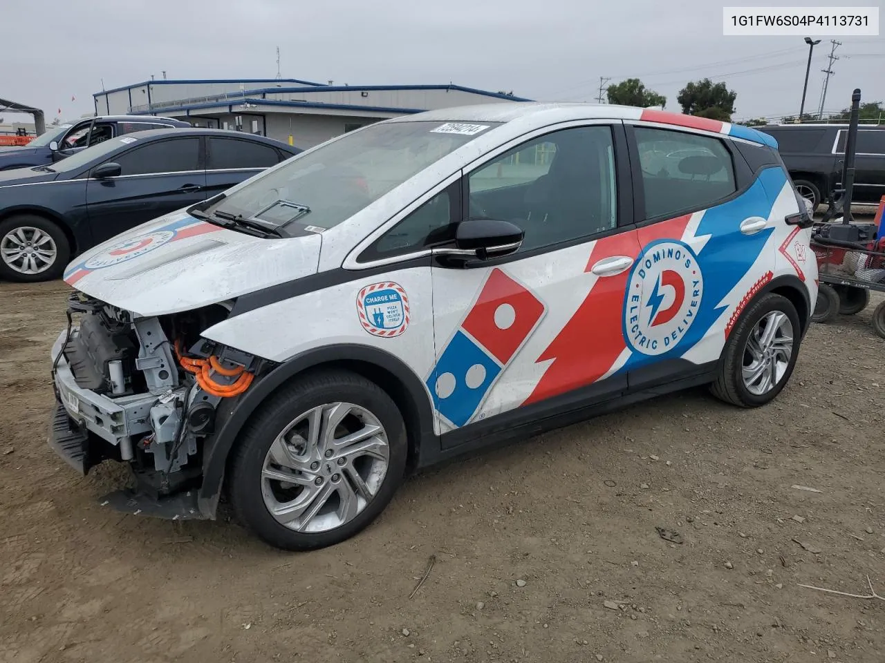 2023 Chevrolet Bolt Ev 1Lt VIN: 1G1FW6S04P4113731 Lot: 72594214