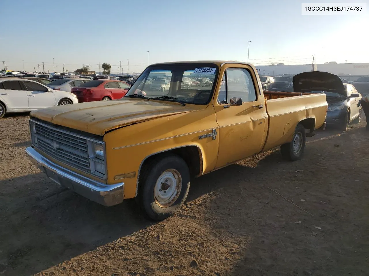 1984 Chevrolet C10 VIN: 1GCCC14H3EJ174737 Lot: 73749204