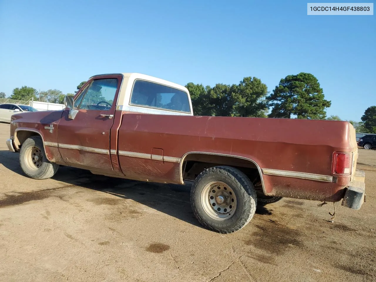 1986 Chevrolet C10 VIN: 1GCDC14H4GF438803 Lot: 72054174