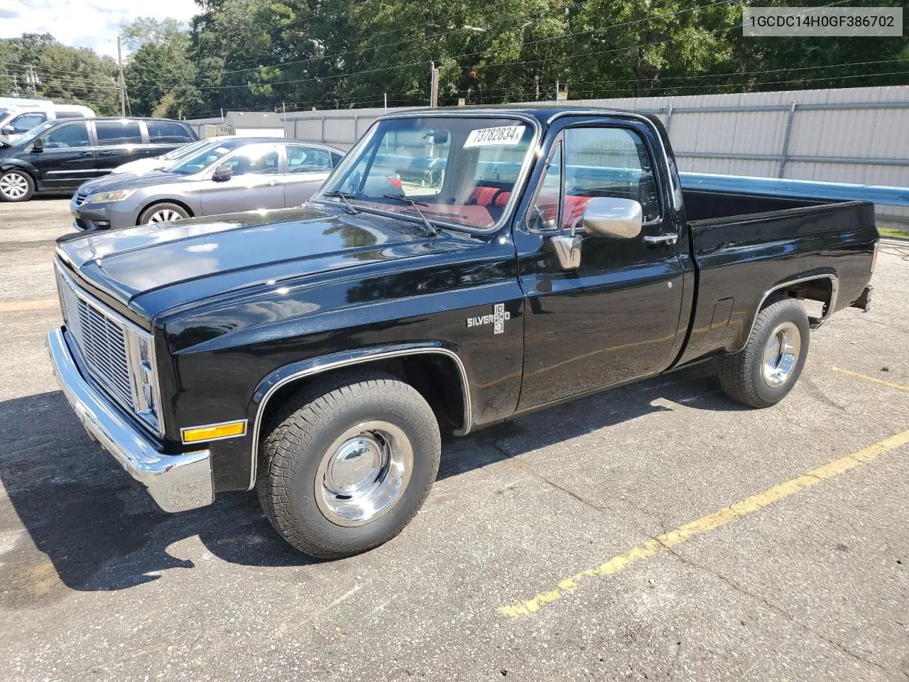 1986 Chevrolet C10 VIN: 1GCDC14H0GF386702 Lot: 73782834