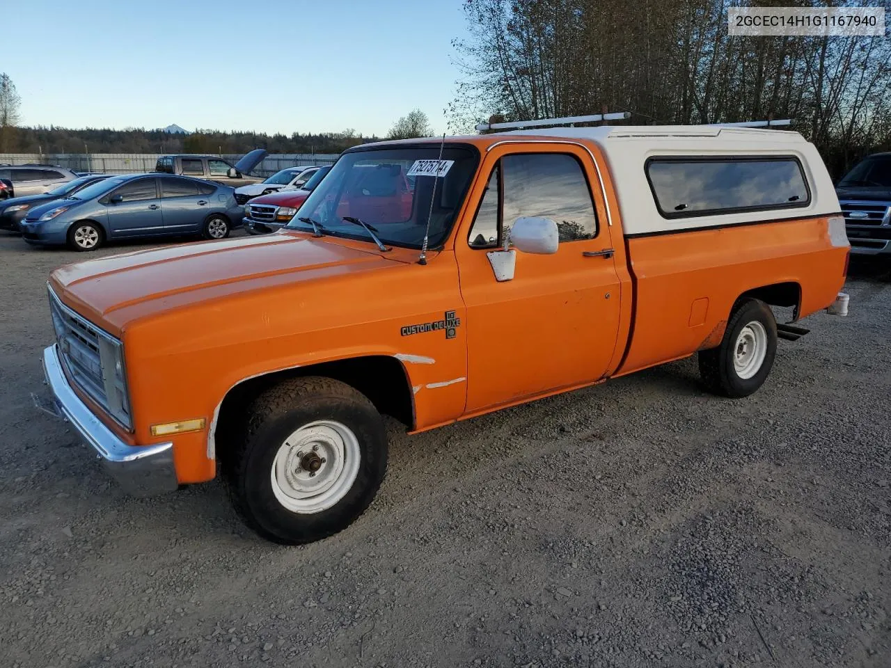 1986 Chevrolet C10 VIN: 2GCEC14H1G1167940 Lot: 75275714