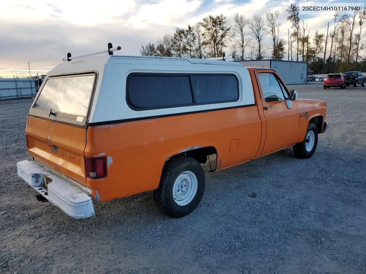 1986 Chevrolet C10 VIN: 2GCEC14H1G1167940 Lot: 75275714