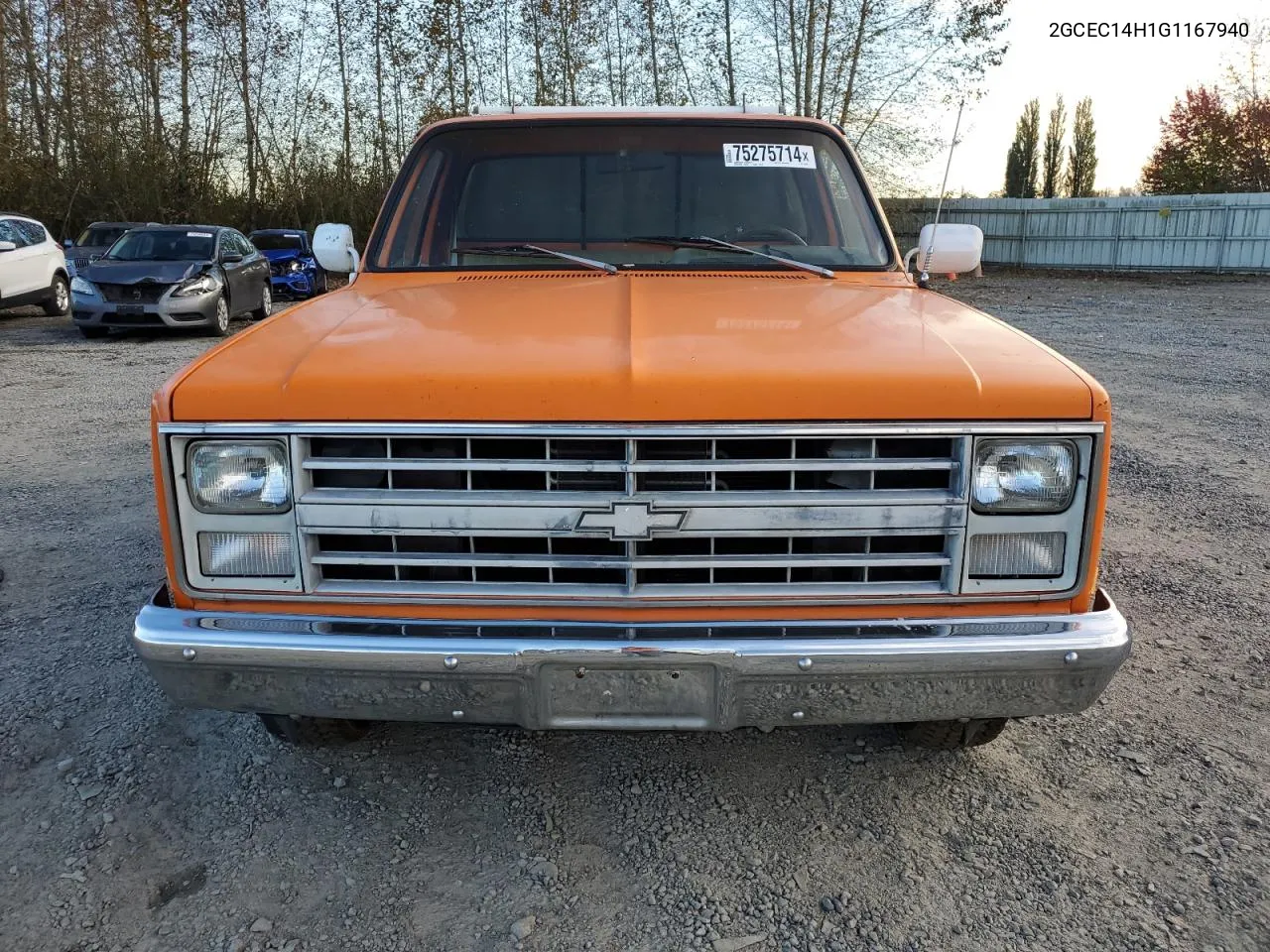 1986 Chevrolet C10 VIN: 2GCEC14H1G1167940 Lot: 75275714