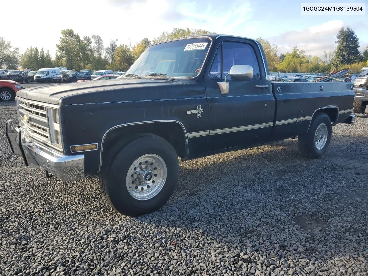 1986 Chevrolet C20 VIN: 1GCGC24M1GS139504 Lot: 77715544