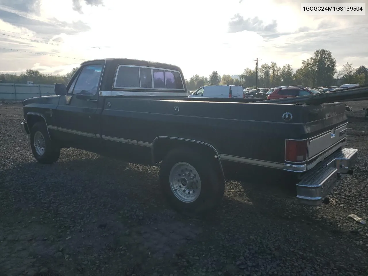 1986 Chevrolet C20 VIN: 1GCGC24M1GS139504 Lot: 77715544