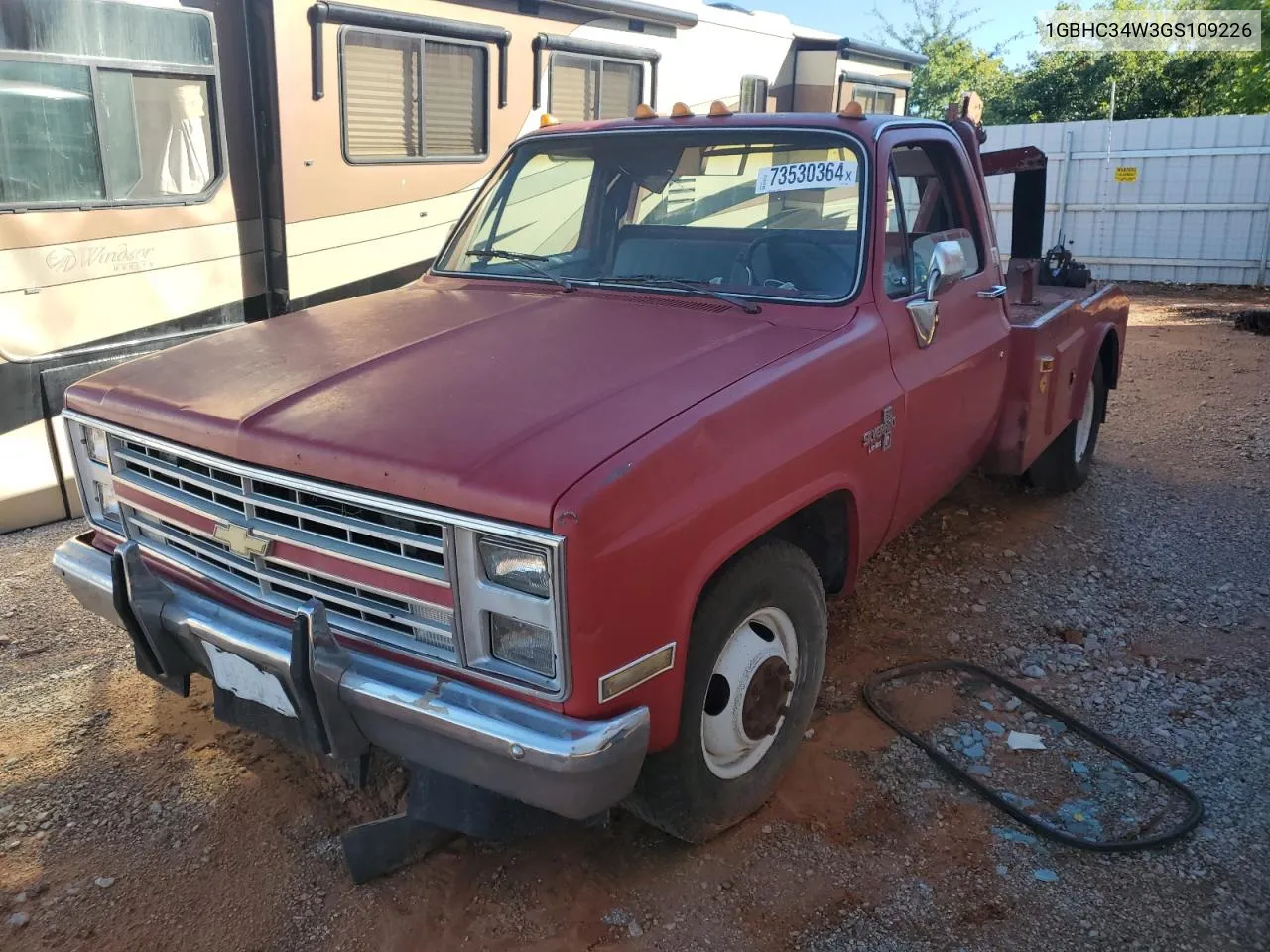 1986 Chevrolet C30 VIN: 1GBHC34W3GS109226 Lot: 73530364