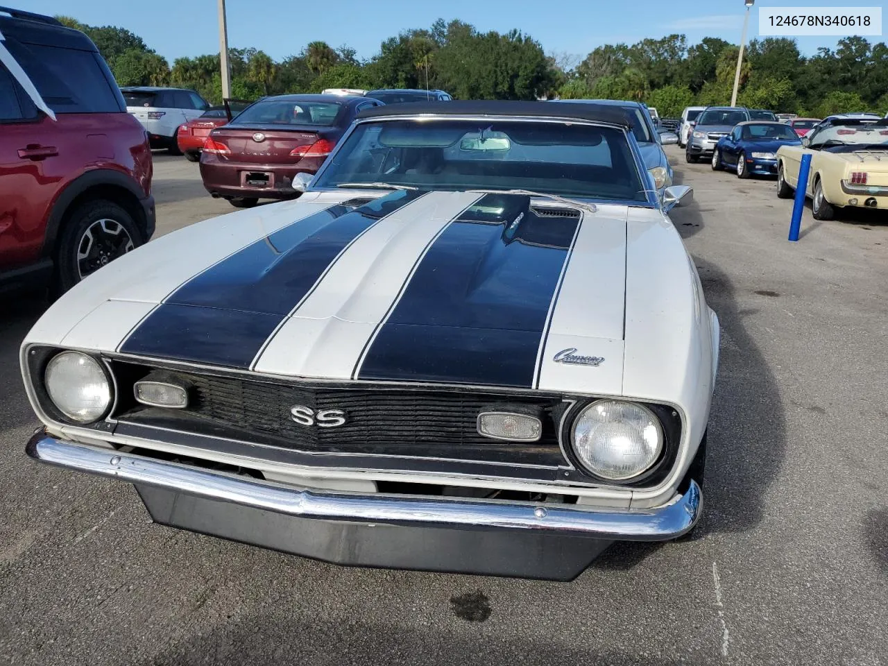 1968 Chevrolet Camaro Ss VIN: 124678N340618 Lot: 74569664