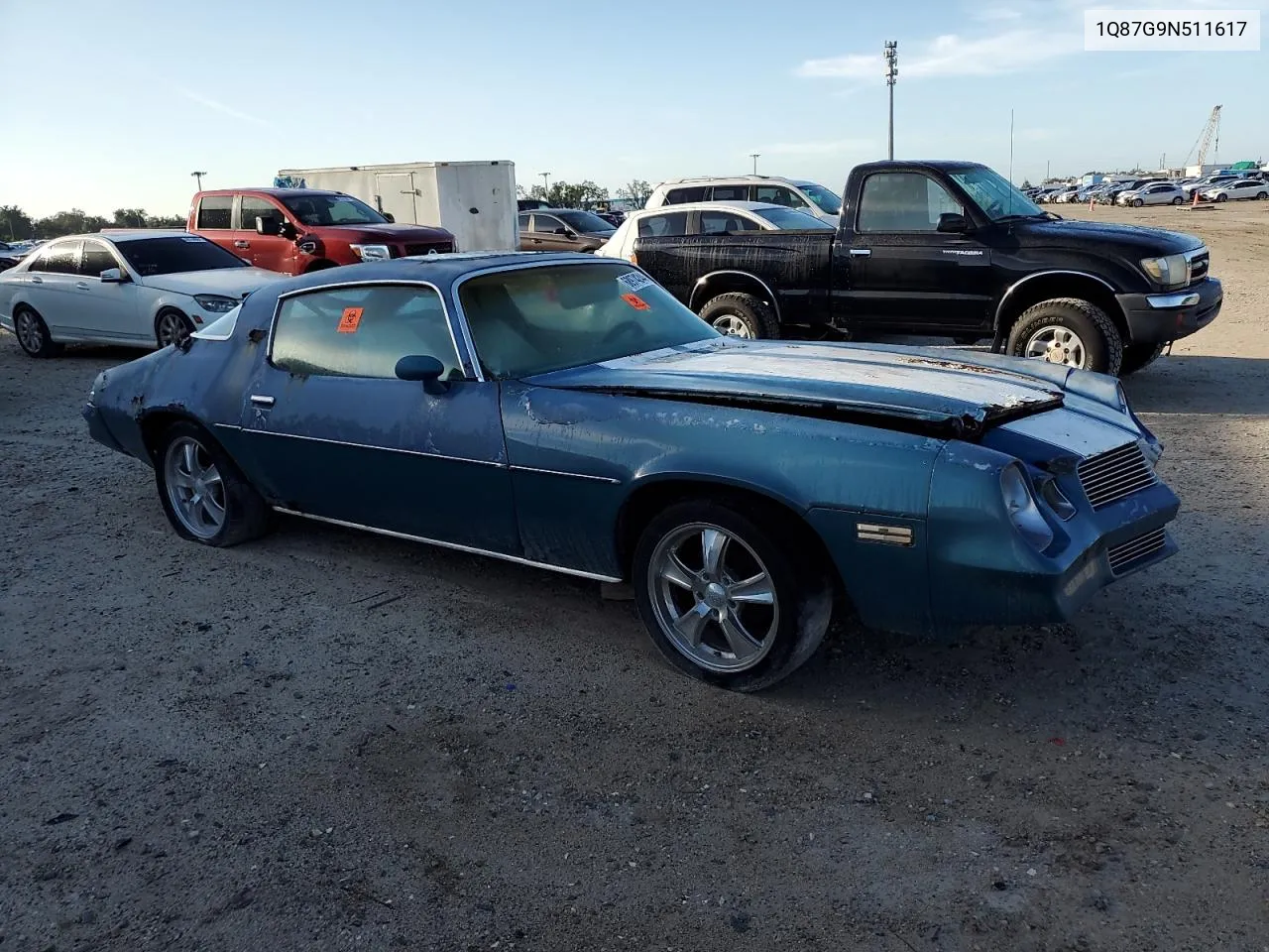 1979 Chevrolet Camaro VIN: 1Q87G9N511617 Lot: 68974244