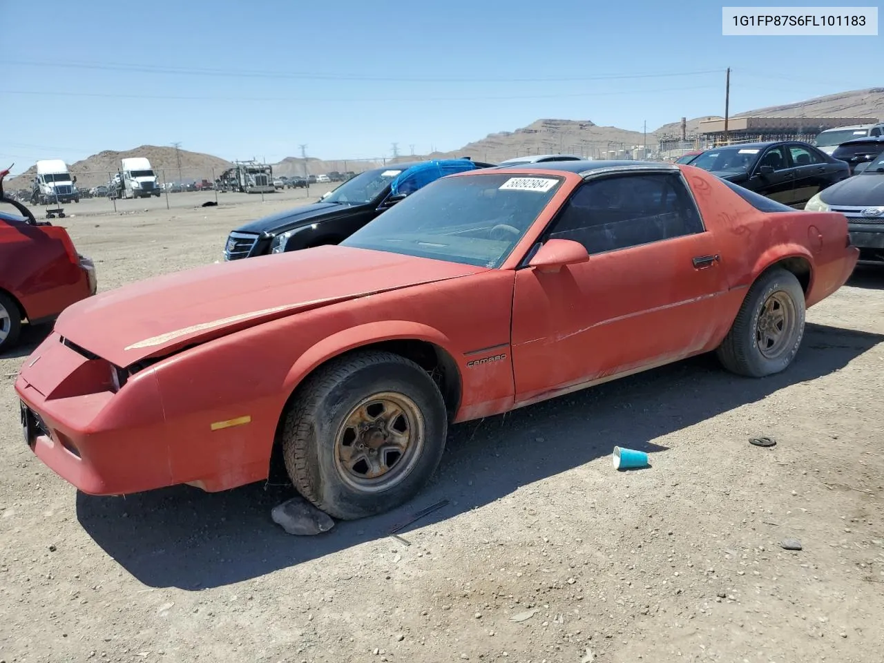 1985 Chevrolet Camaro VIN: 1G1FP87S6FL101183 Lot: 58092984