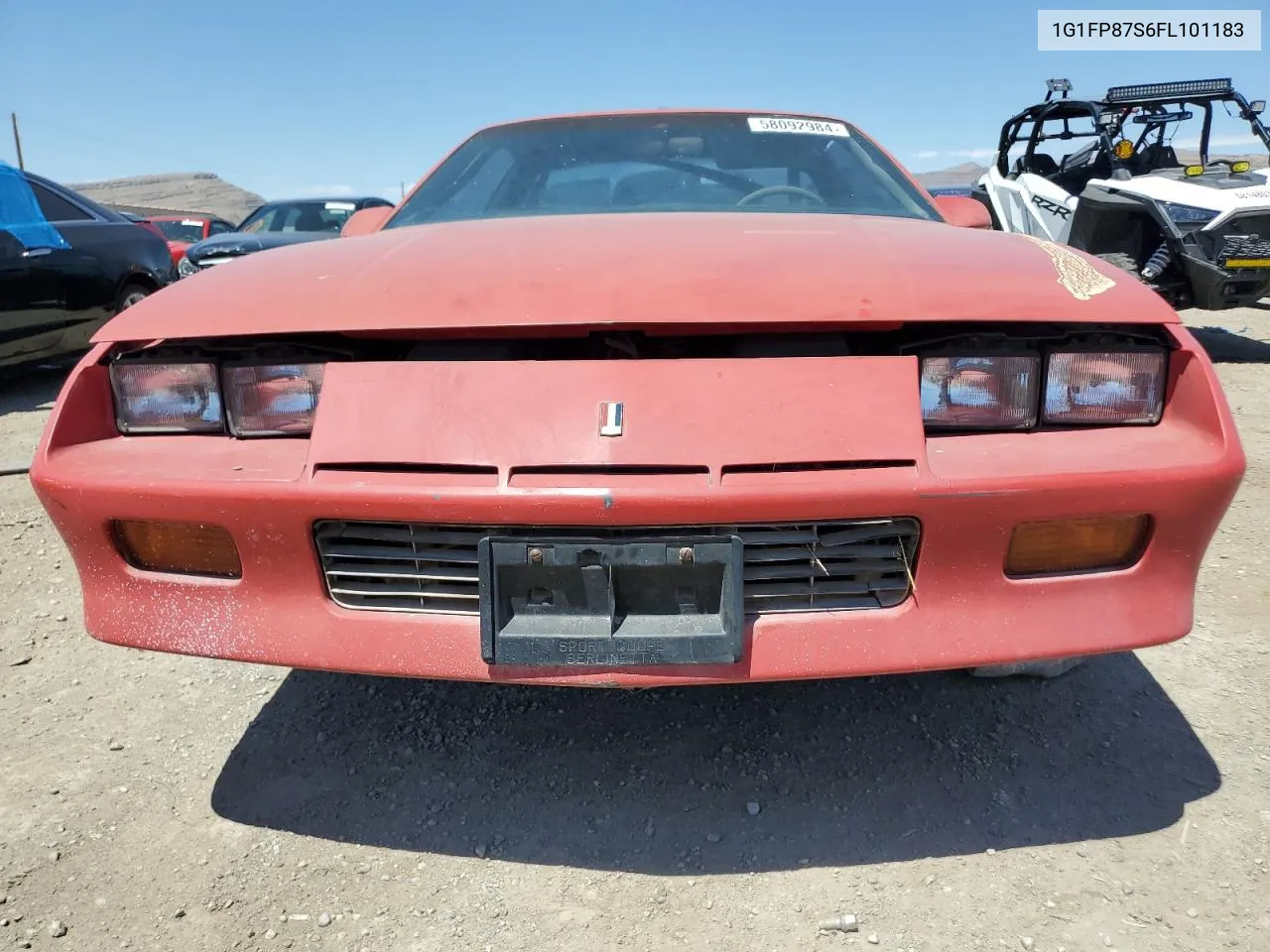 1985 Chevrolet Camaro VIN: 1G1FP87S6FL101183 Lot: 58092984