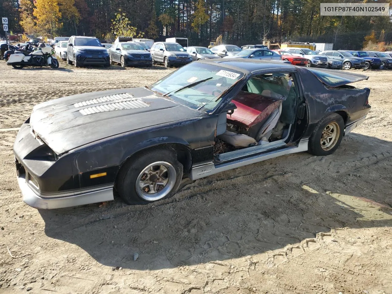 1986 Chevrolet Camaro VIN: 1G1FP87F4GN102549 Lot: 77115934