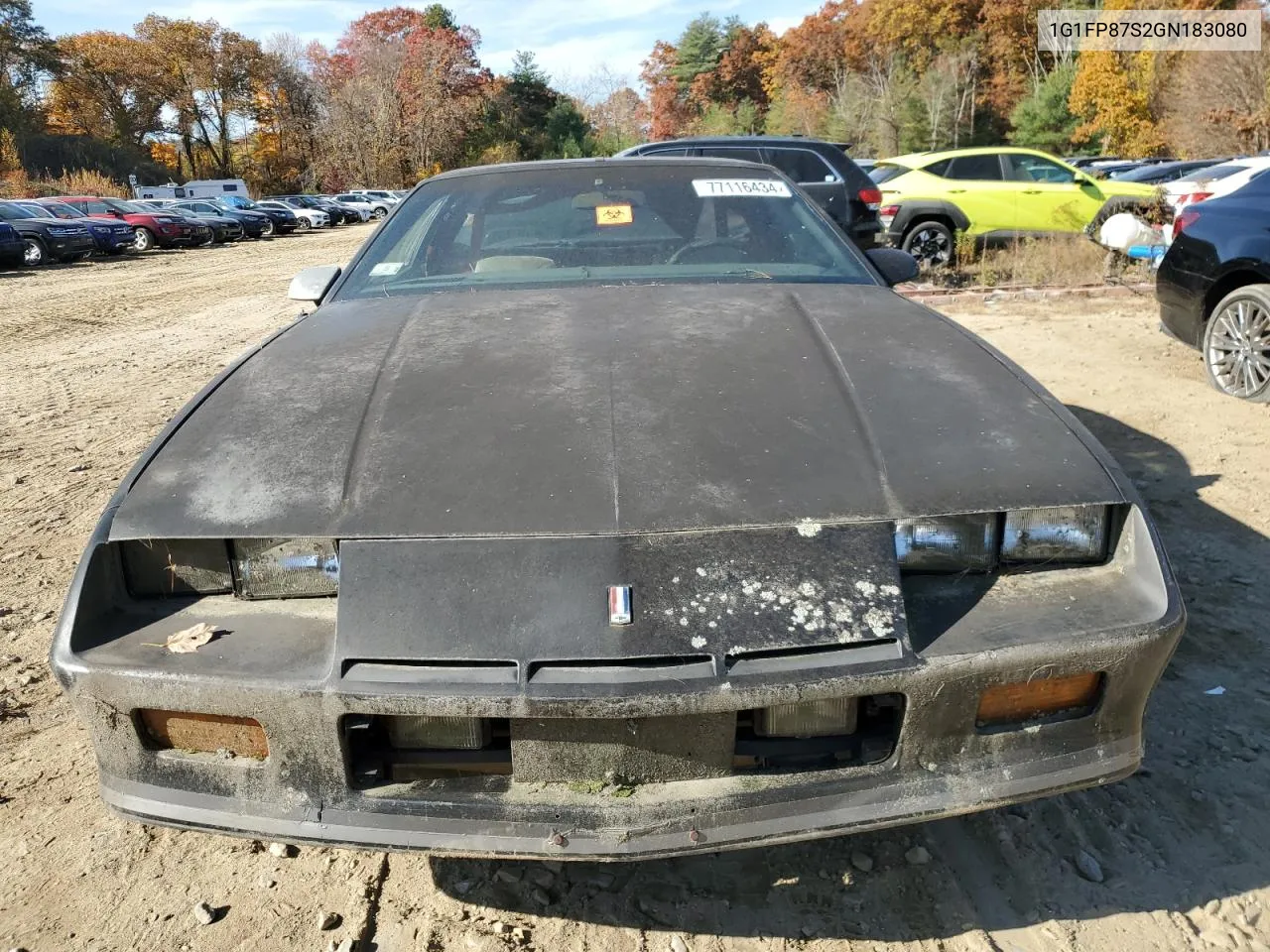 1986 Chevrolet Camaro VIN: 1G1FP87S2GN183080 Lot: 77116434