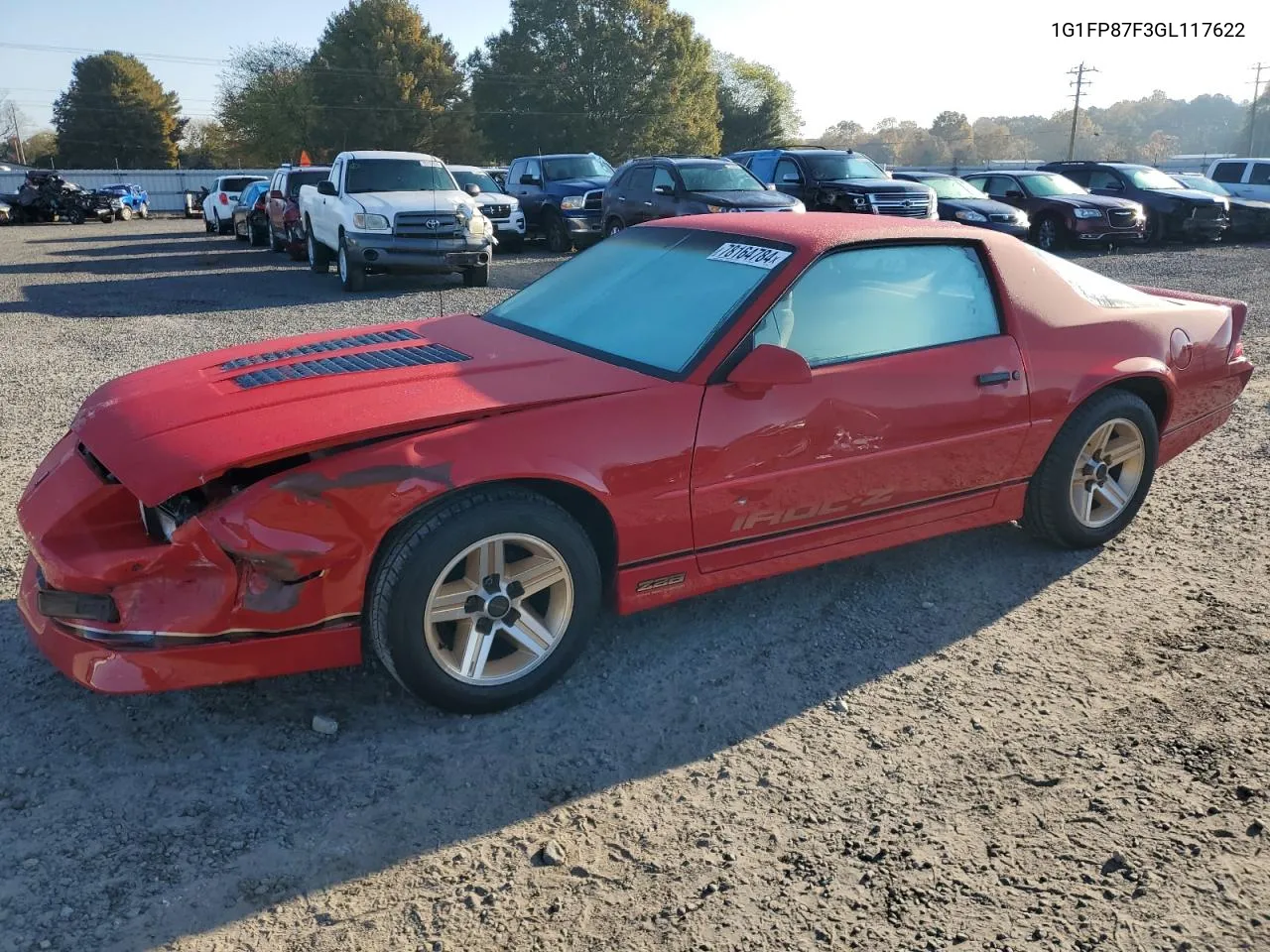 1986 Chevrolet Camaro VIN: 1G1FP87F3GL117622 Lot: 78164784